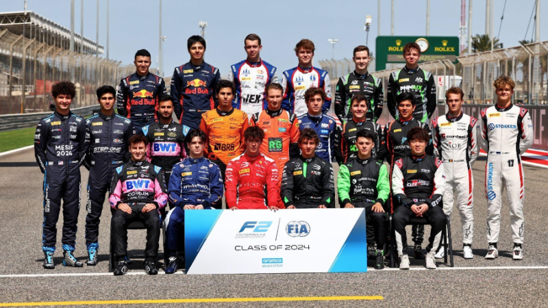 The 2024 F2 field includes 10 rookies who will race for the title across 14 rounds