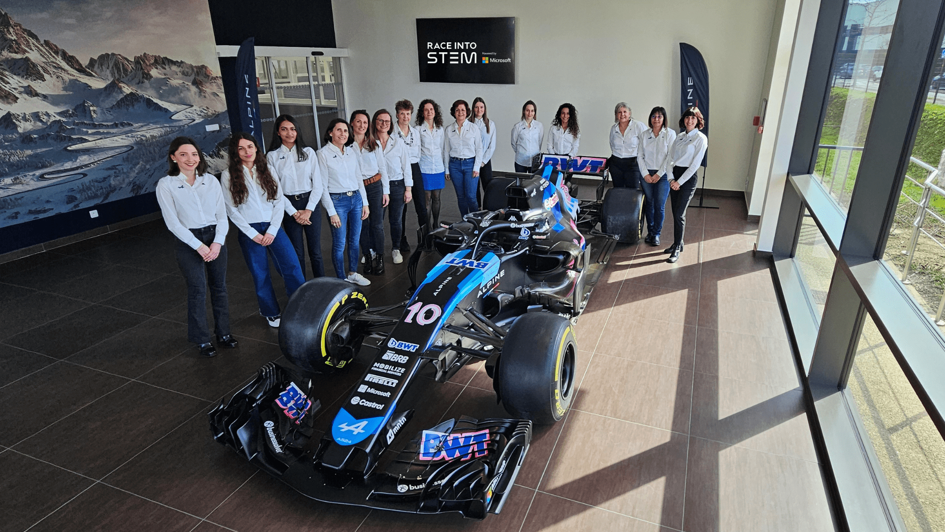 BWT Alpine F1 Team - BWT Alpine F1 Team and Microsoft host Melbourne students for Race Into STEM activation at Australian Grand Prix