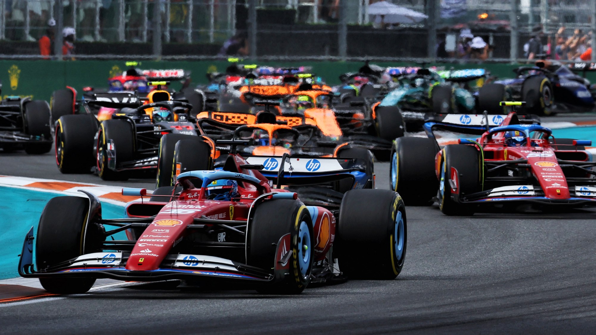 2024 F1 Miami Grand Prix start