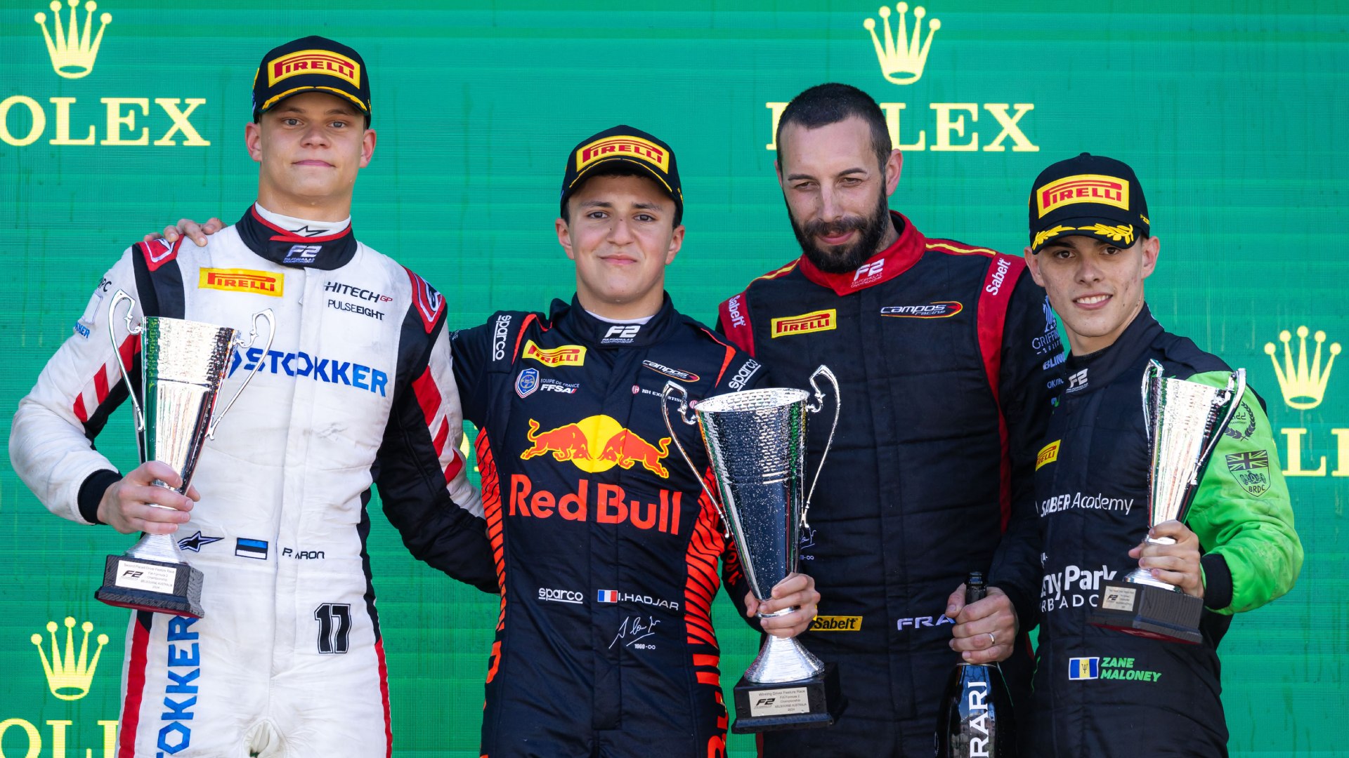 Podium at the F2 Australian race