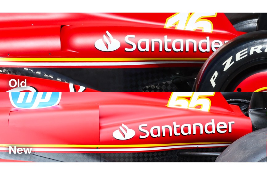 Ferrari engine cover details Imola