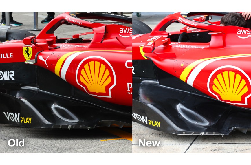sidepods comparison sf-24