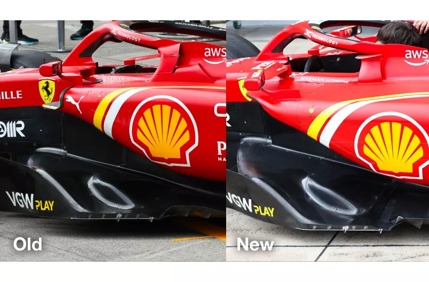 sidepods comparison sf-24