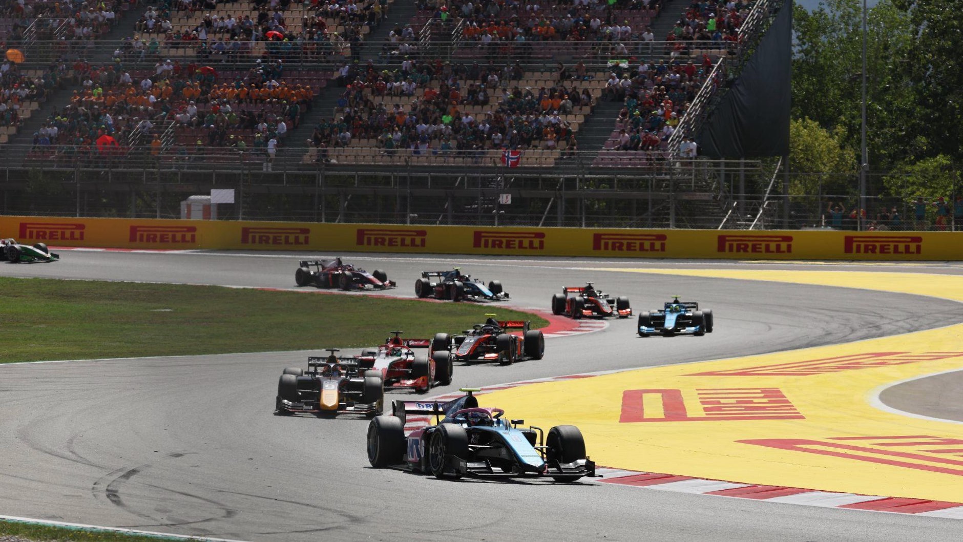A photograph of the 2023 F2 Spain round. This year’s Spanish F2 round is on June 21-23