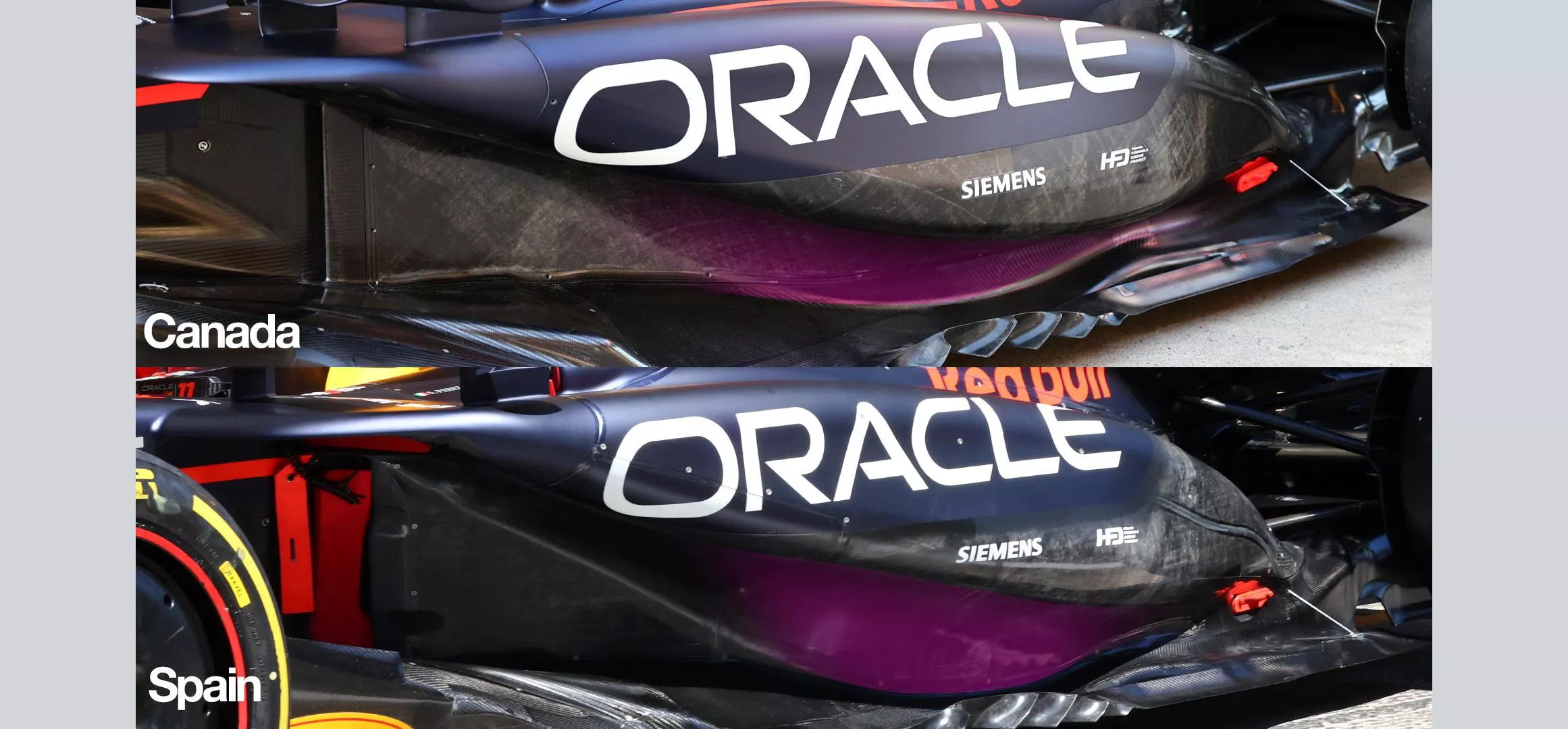 Image: Red Bull revised its sidepod undercut for the Spanish Grand Prix