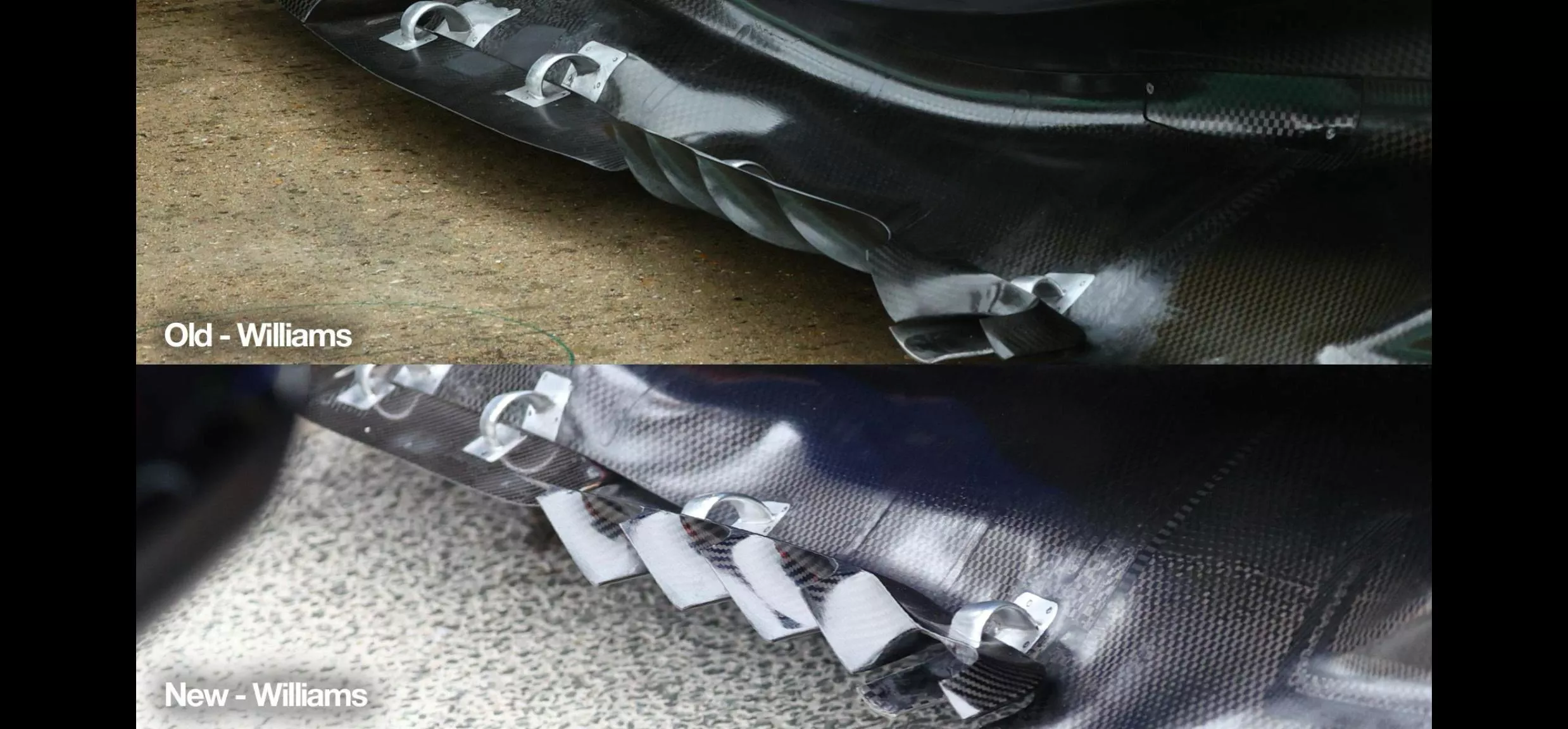 Image: New floor vanes on the floor of the Williams in the Netherlands