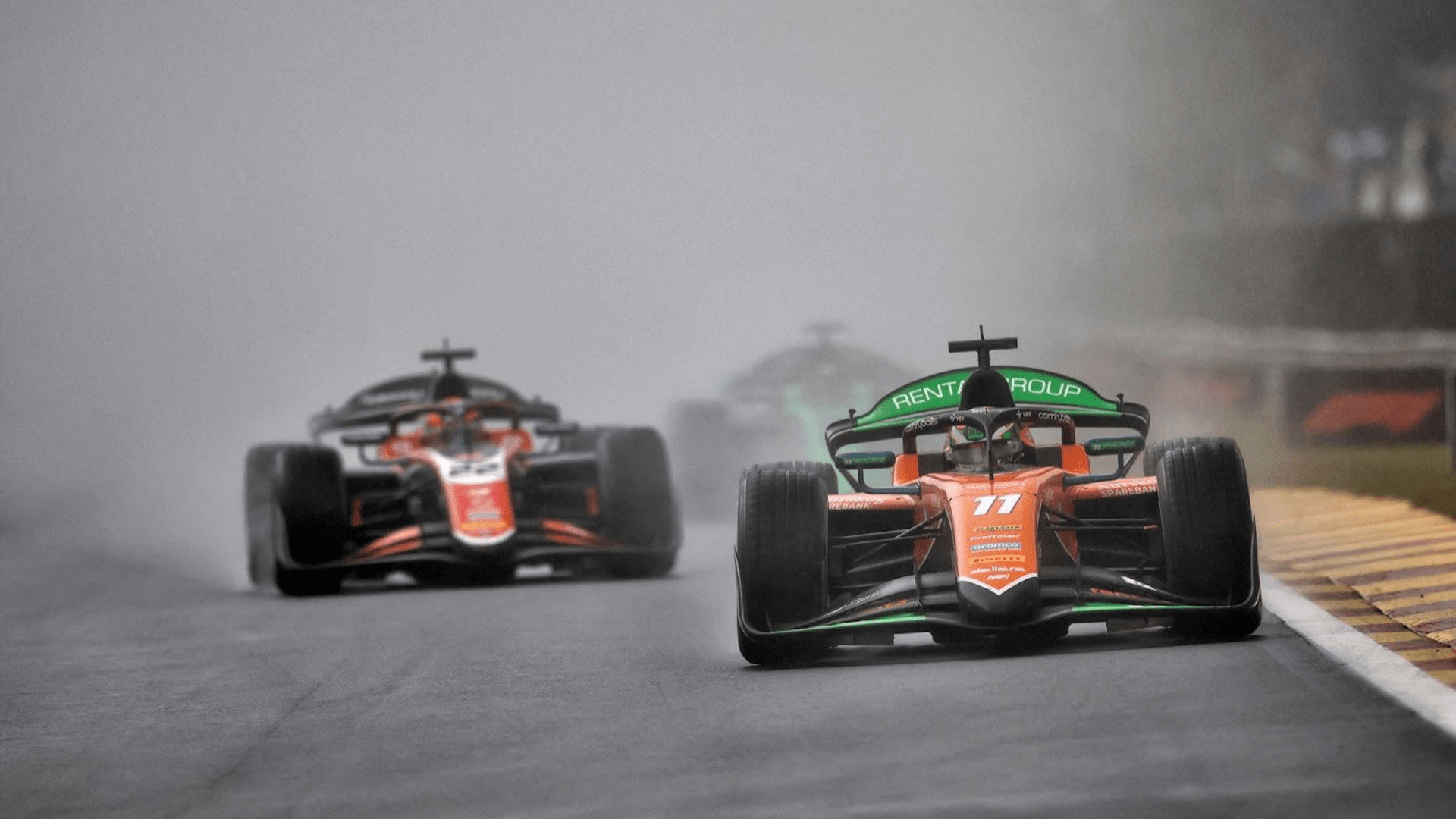 Dennis Hauger reverted to the medium downforce rear wing during Saturday’s wet sprint race