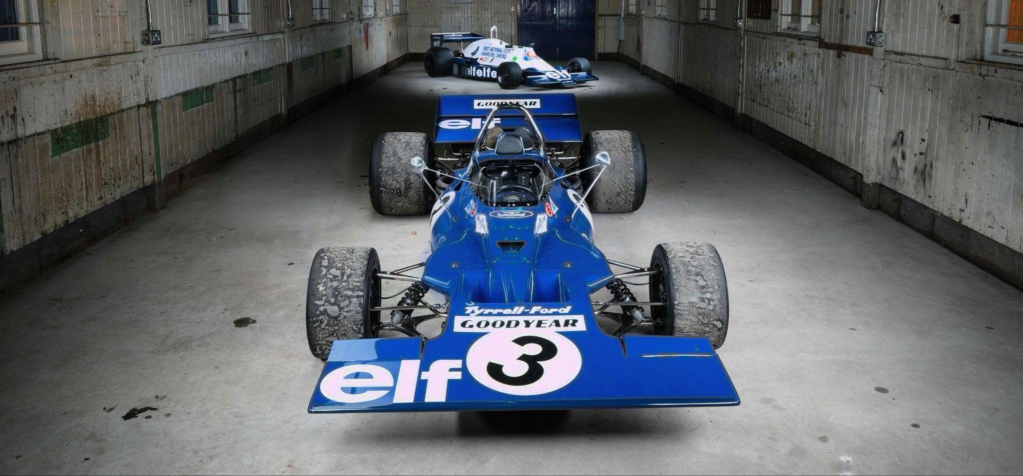 inside inside the Tyrrell shed