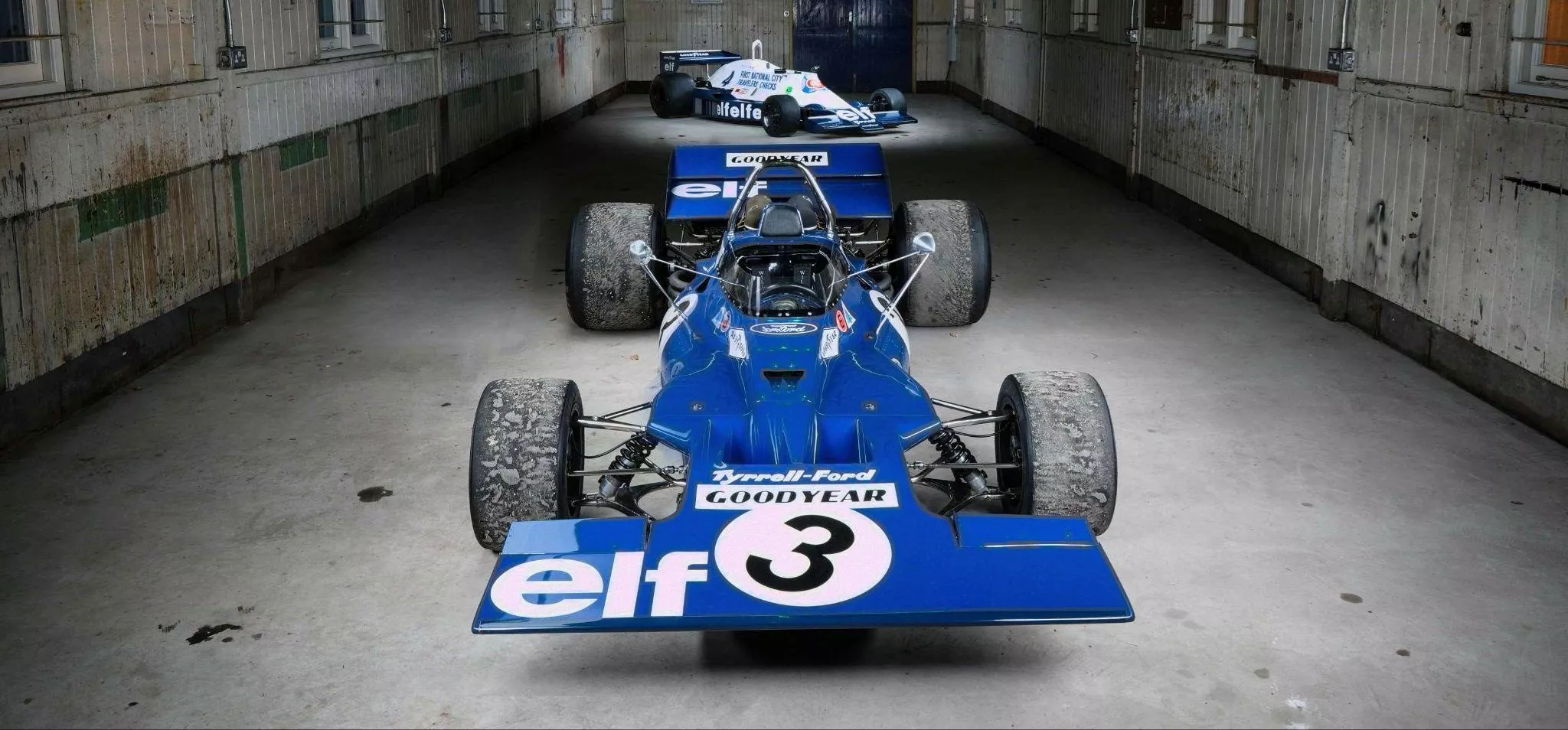 inside inside the Tyrrell shed