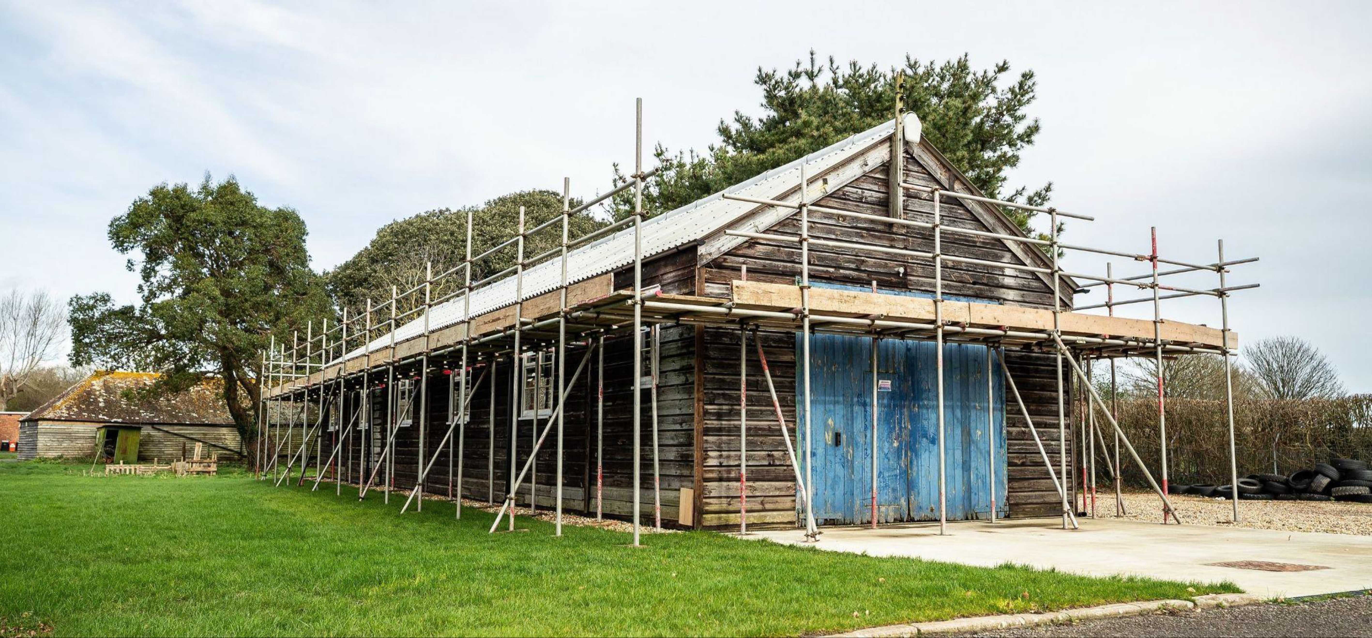 Tyrrell shed at Goodwood