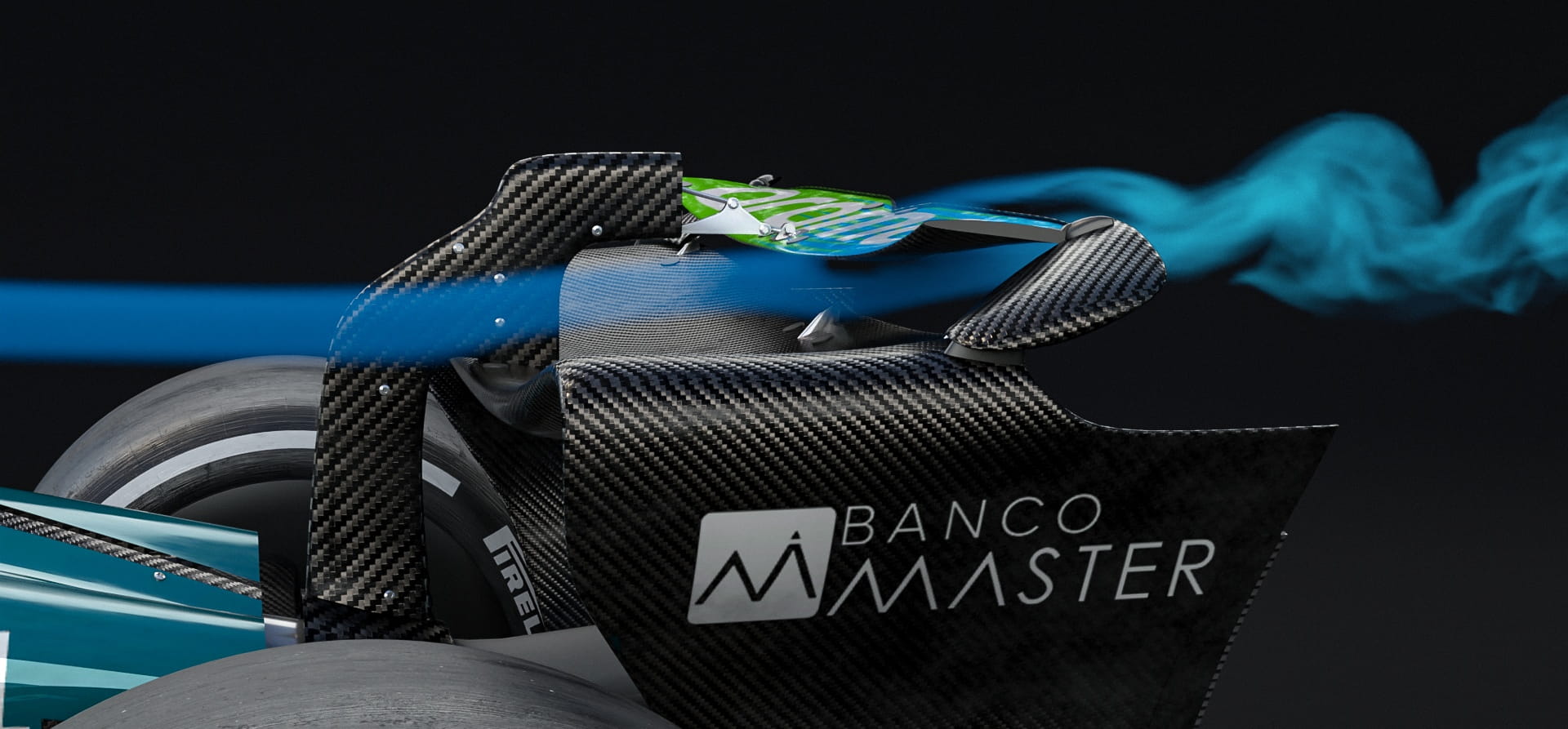 F1 wing with DRS open