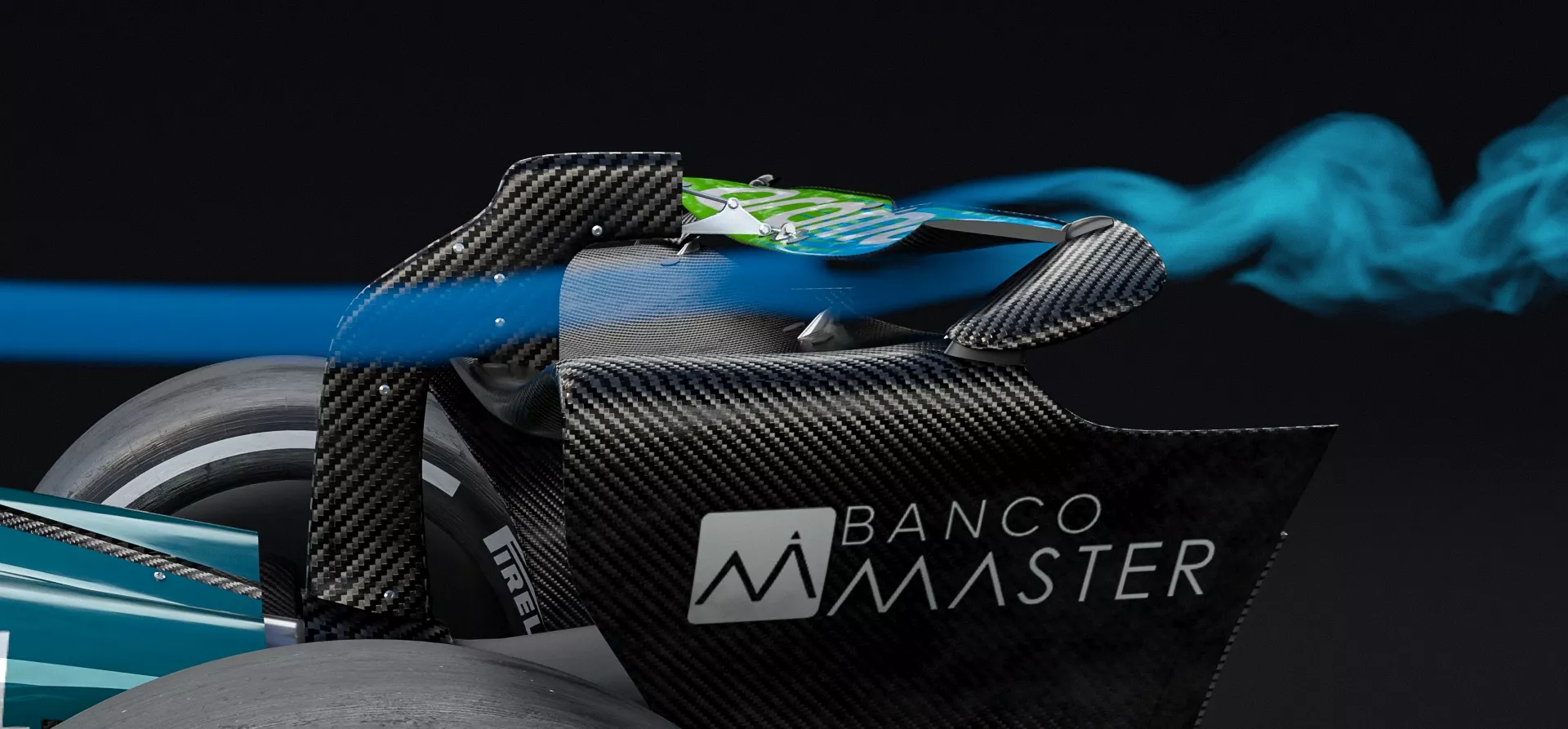 F1 wing with DRS open