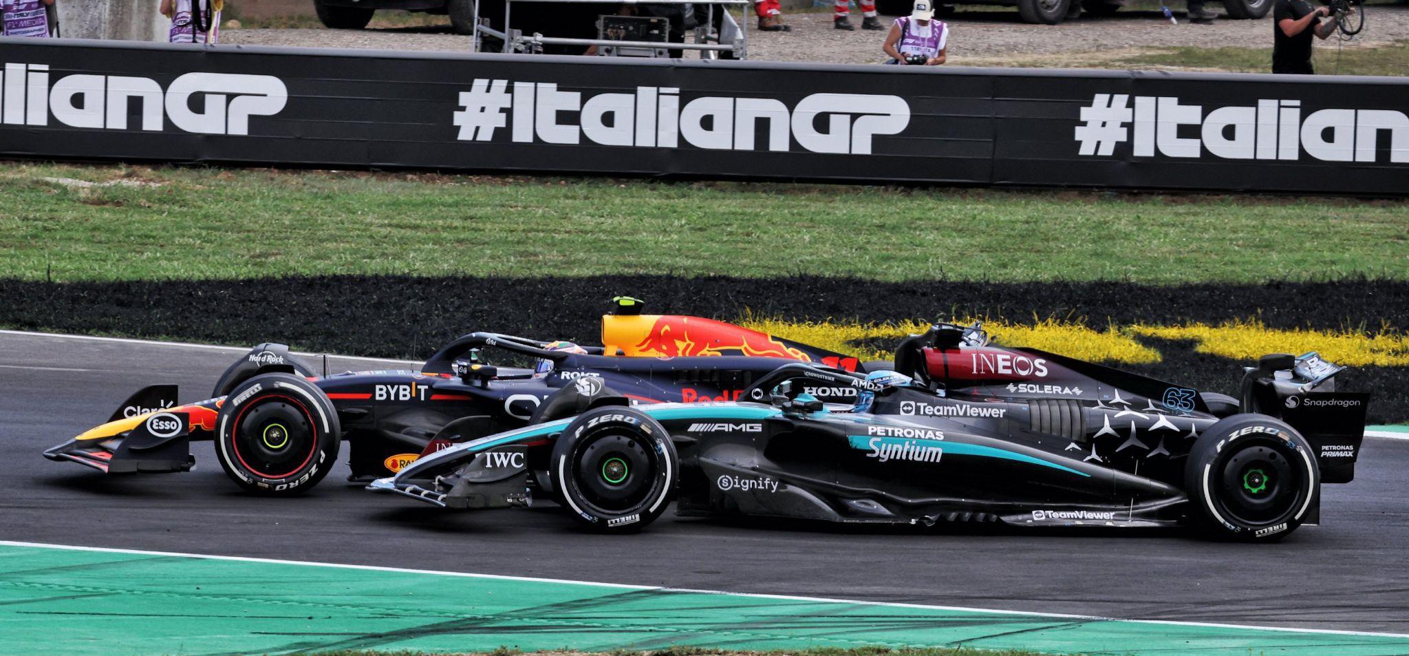 2024 Italian Grand Prix, Russell vs Perez
