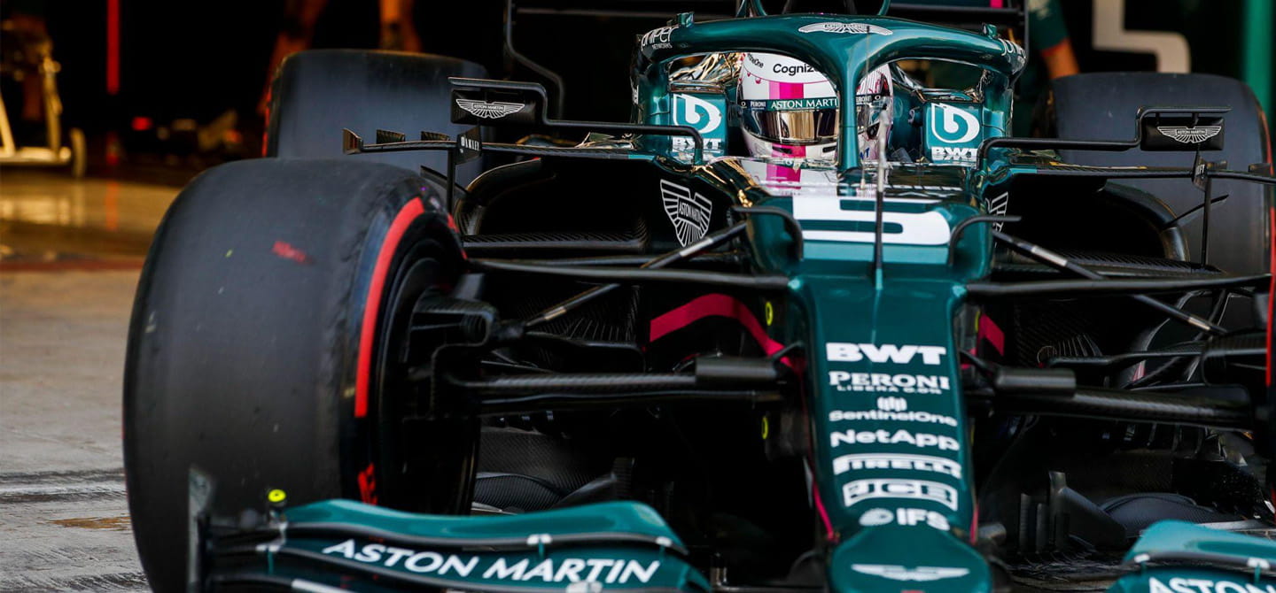 Aston Martin used a different shade of green when it returned to compete in F1 in 2021