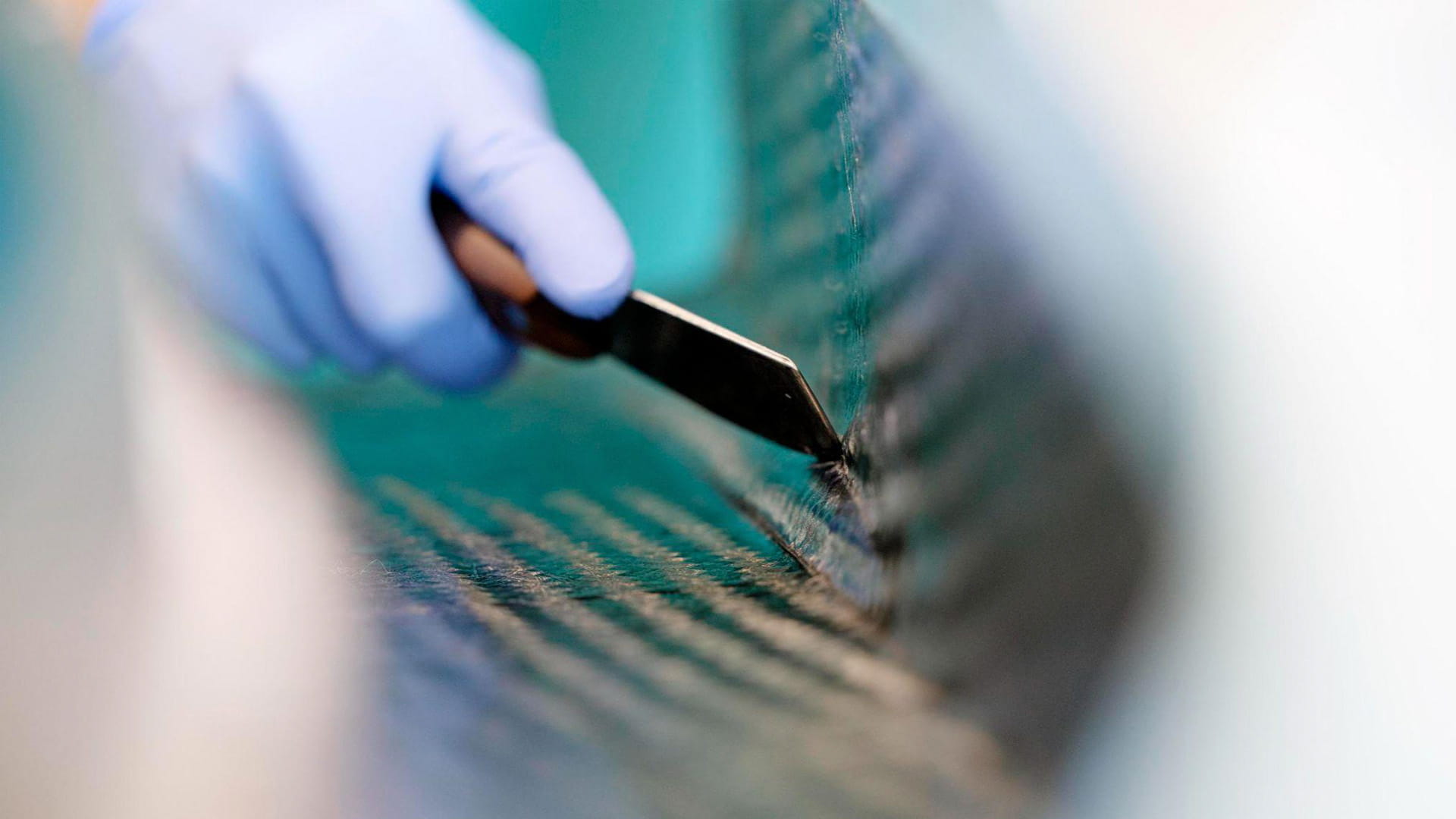The direction and pattern of the carbon fibre weave needs to match to ensure a more congruous look to the car