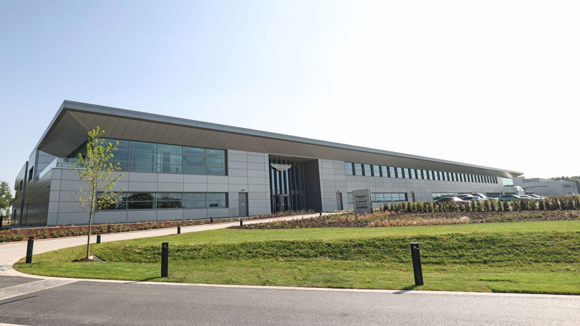 Aston Martin is in the process of expanding its headquarters, which will include a new paintshop with two booths