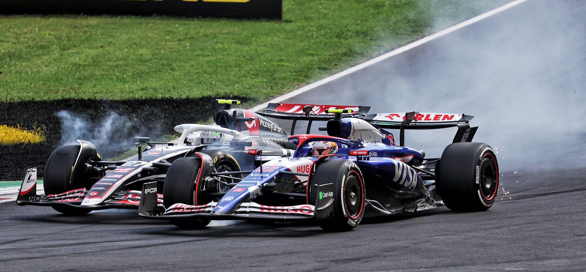 Tsunoda vs Hulk 2024 Monza