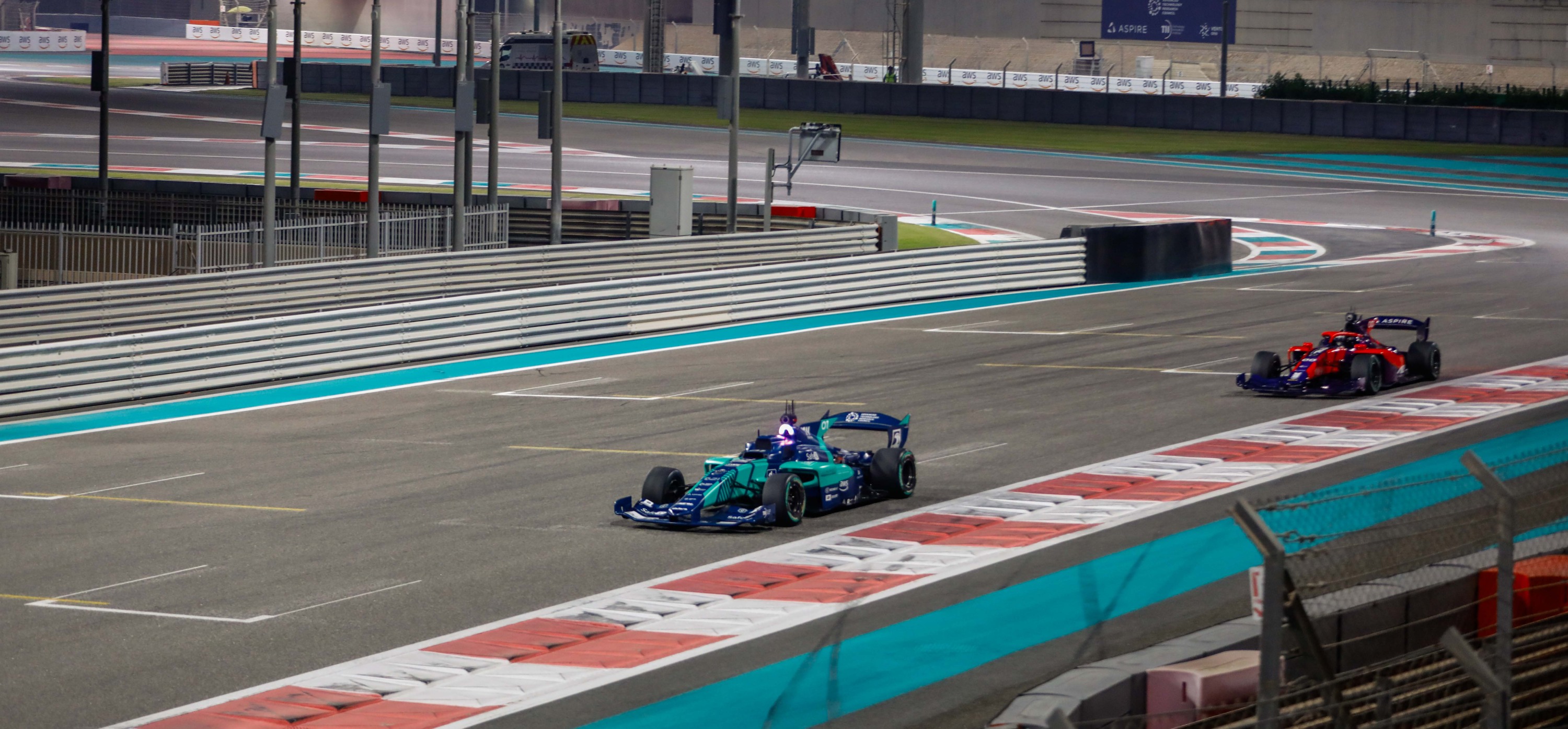 A2RL Human vs AI demo at Yas Marina