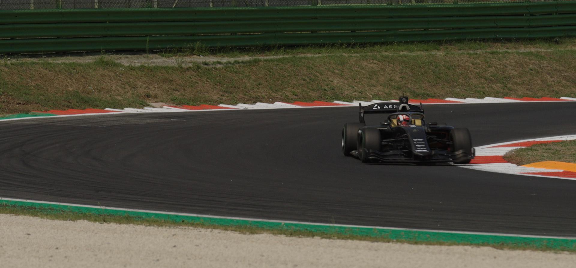 Juju Noda tests an A2RL racing car