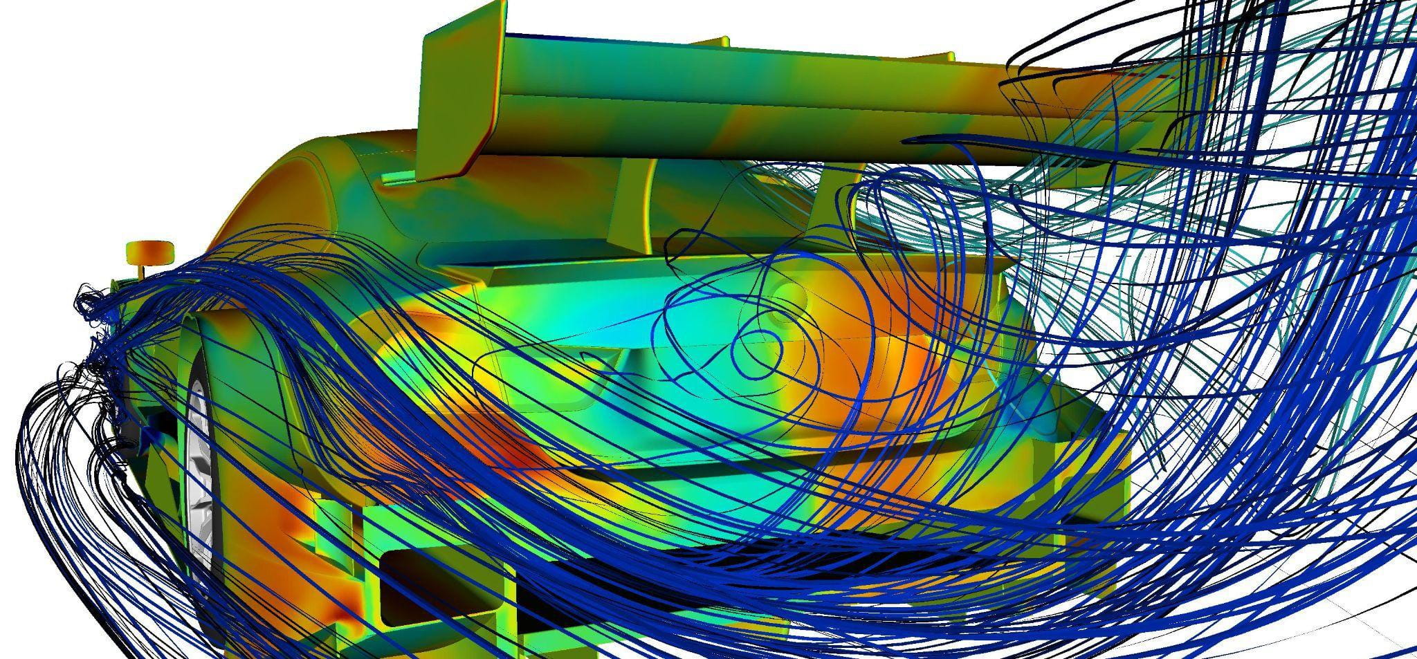 CFD simulation of a BMW DTM car