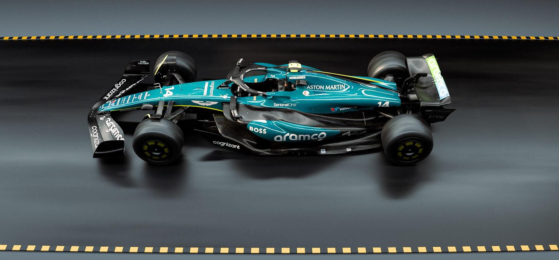 Render of an F1 car on a windtunnel rolling road