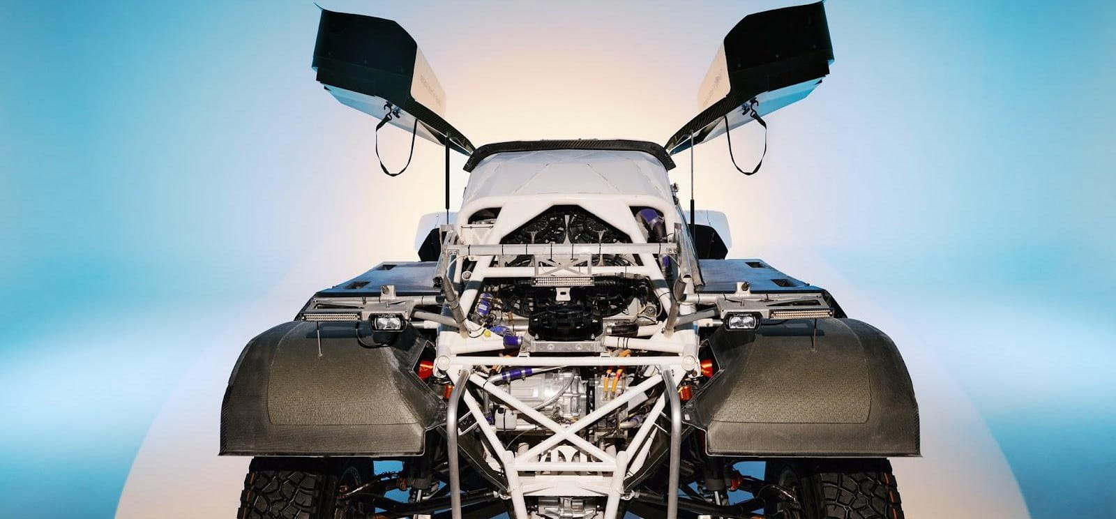 image of rear of extreme h car