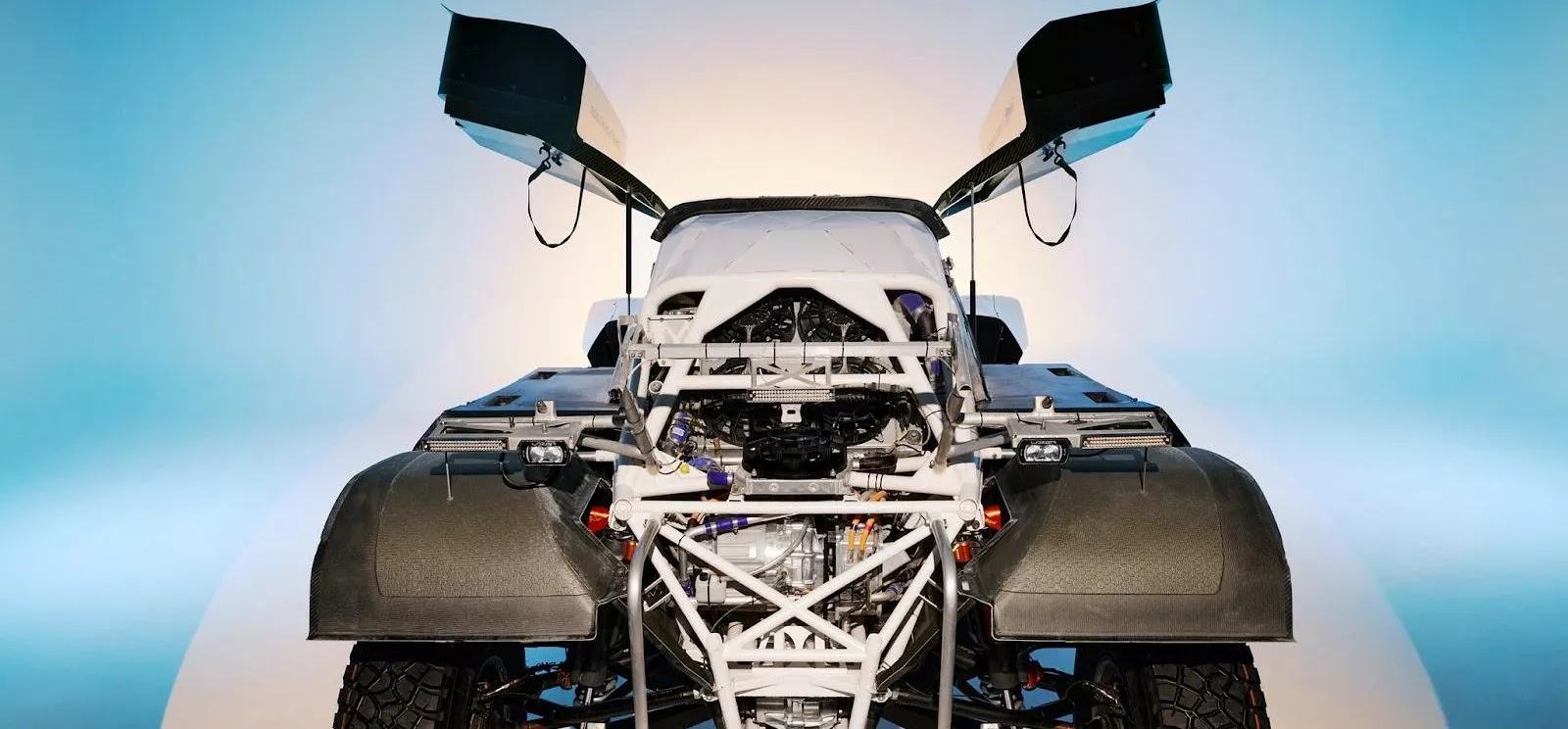 image of rear of extreme h car