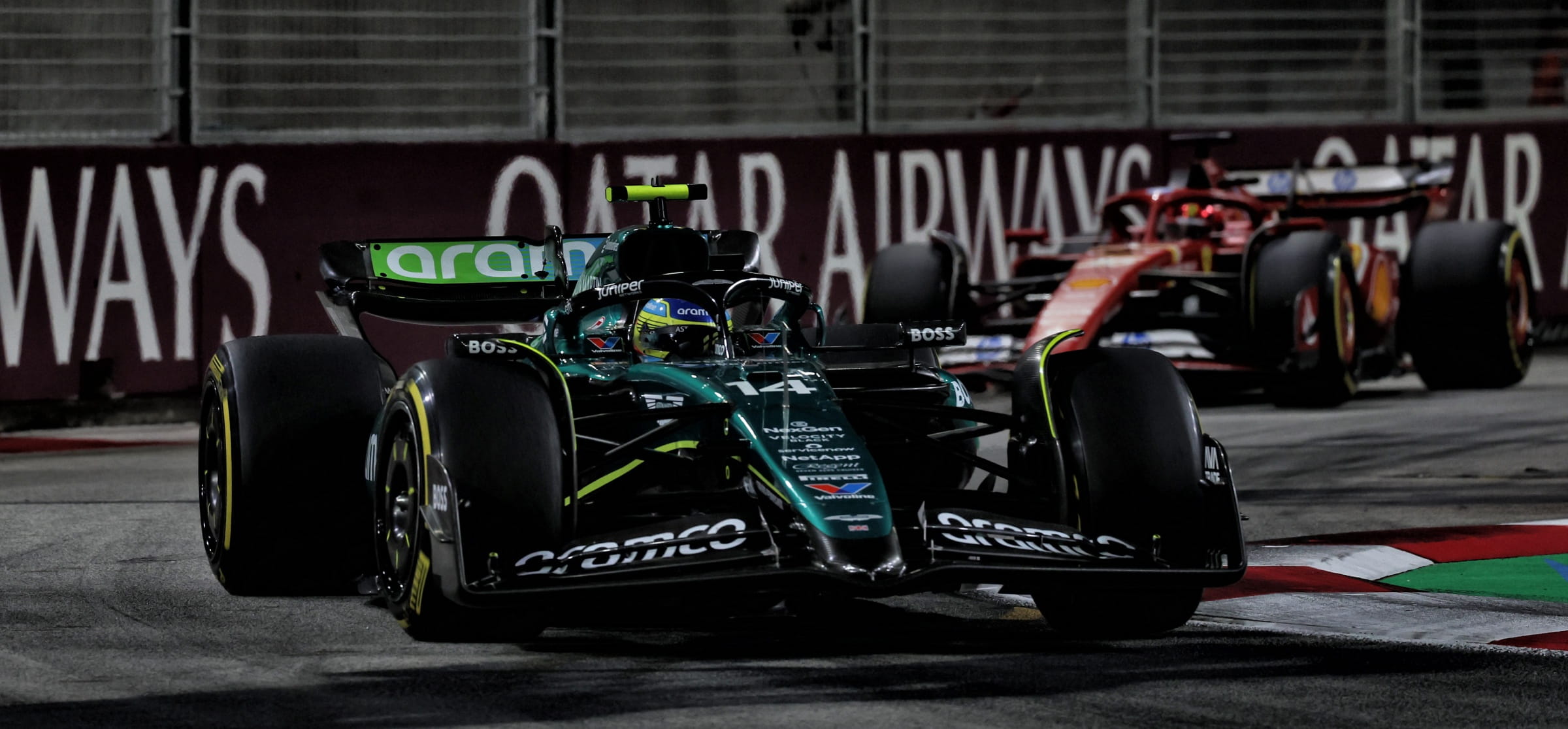 Fernando Alonso finished eighth in Singapore but conceded that Aston Martin have lost ground to their rivals