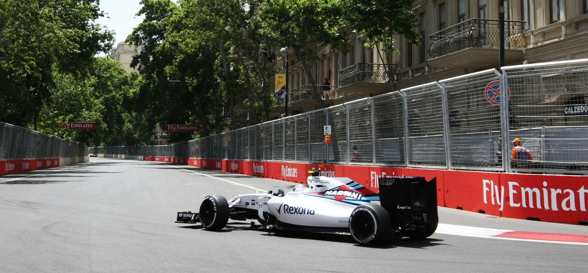 Valtteri bottas in Baku, Williams