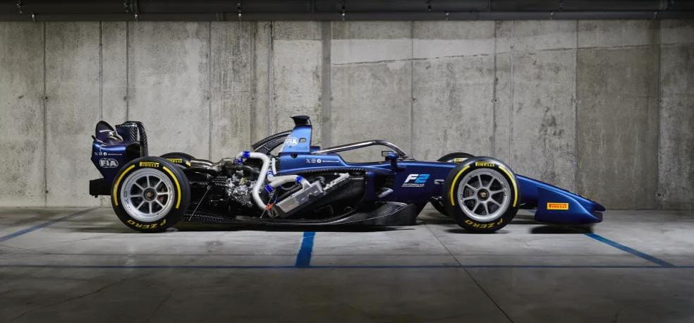 cutaway of 2024 F2 car