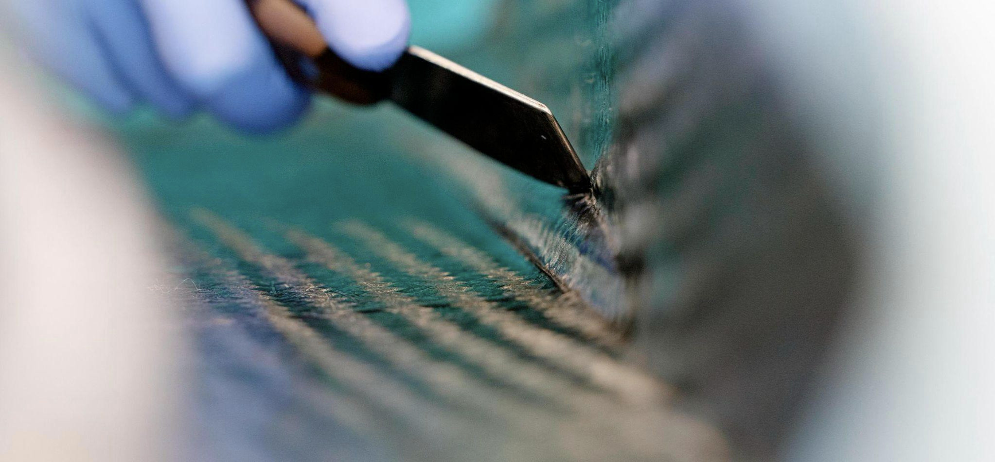 Closeup of F1 carbon fibre