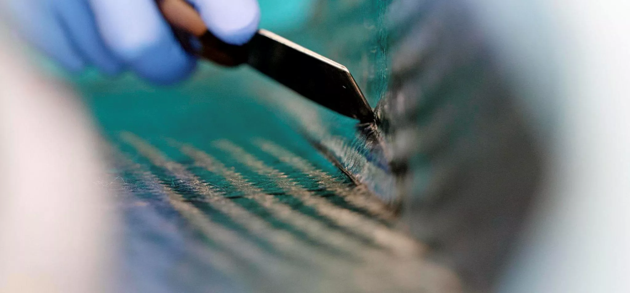 Closeup of F1 carbon fibre