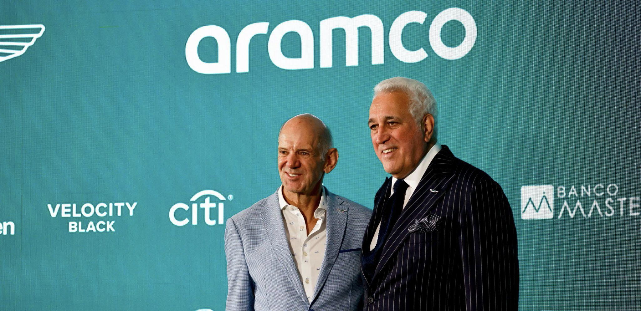 Adrian Newey and Lawrence Stroll