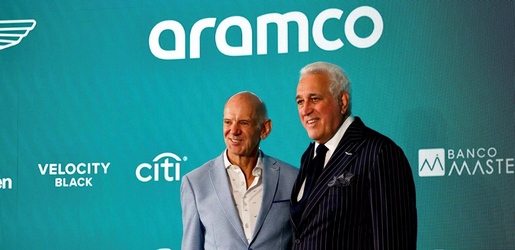 Adrian Newey and Lawrence Stroll