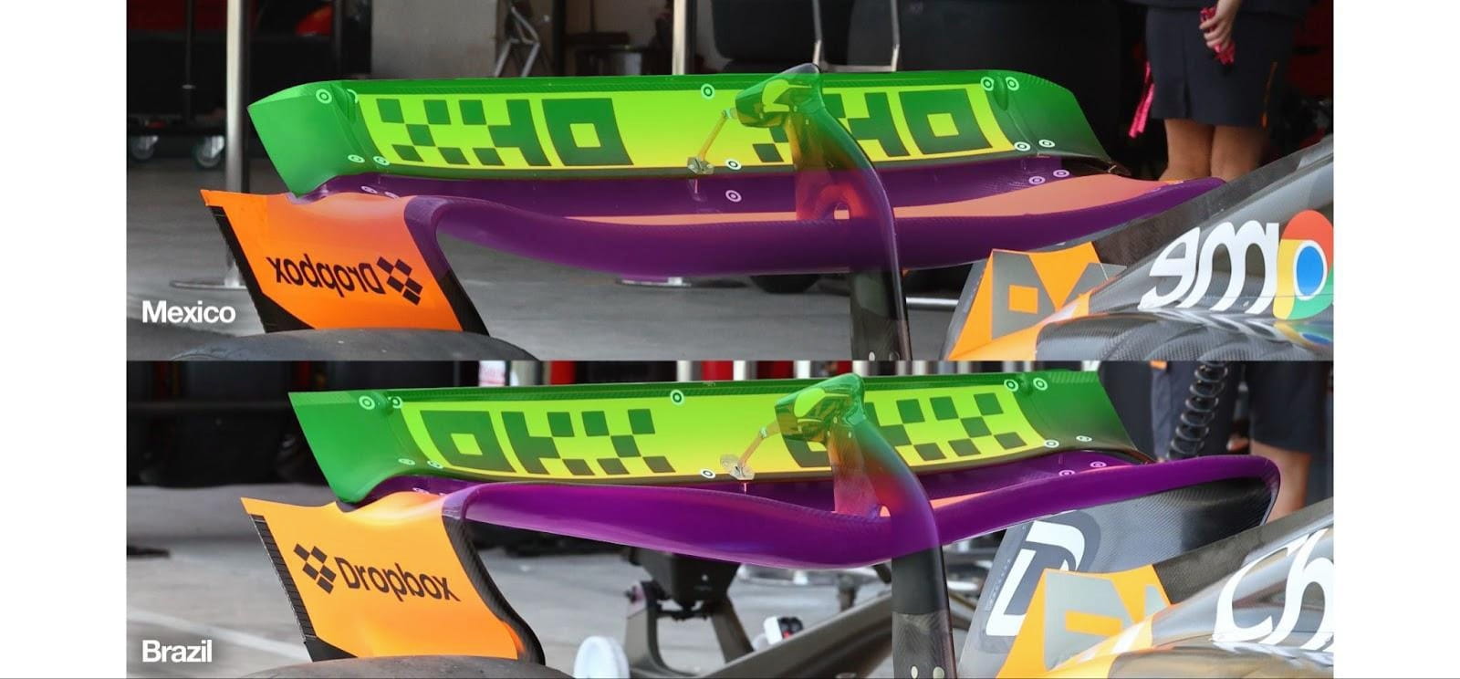 McLaren sidepods illustration Brazil