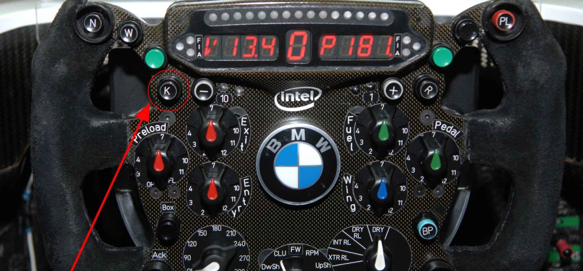 BMW Sauber F1 steering wheel