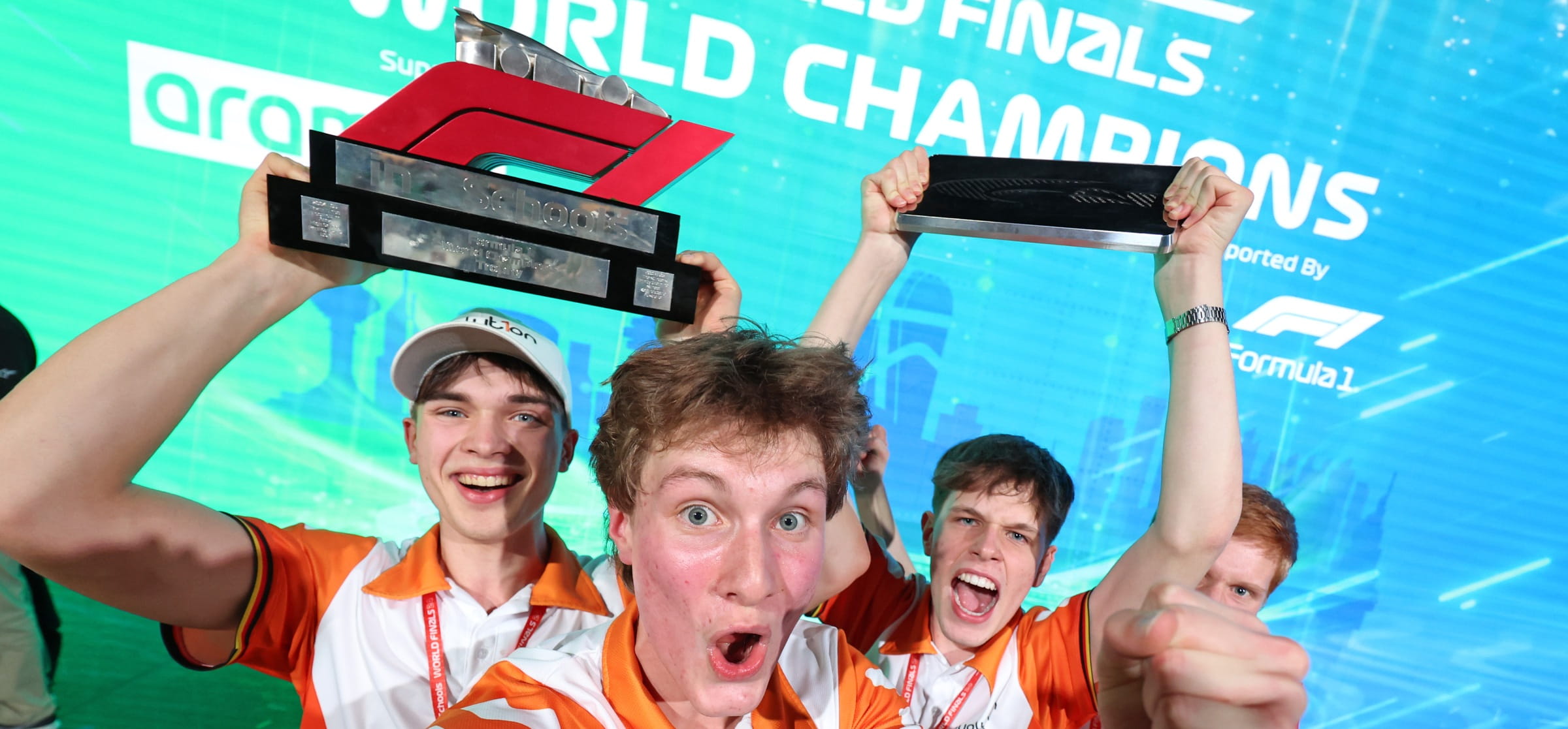 evolut1on, winners of the 2024 Aramco F1 in Schools World Finals prize