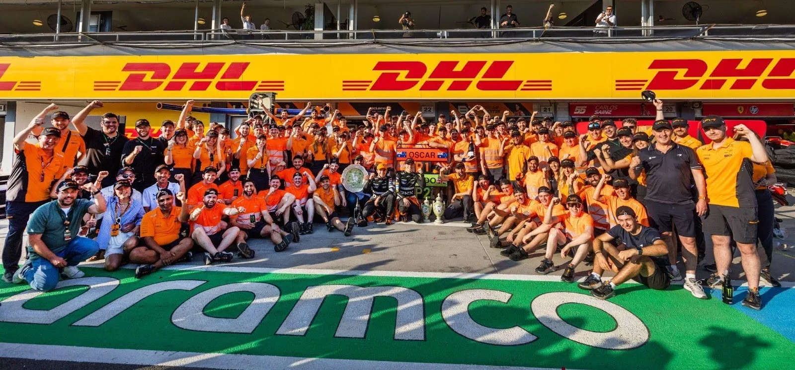McLaren team photo 2024