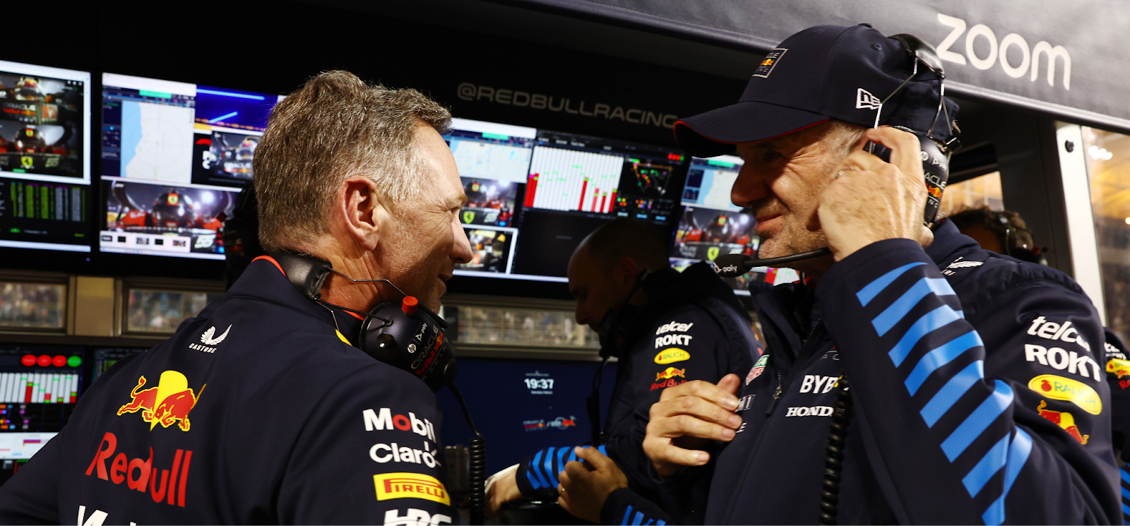 Adrian Newey and Christian Horner