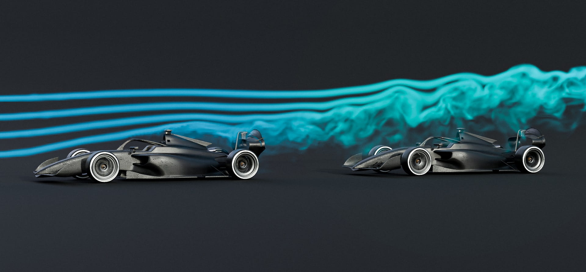 visualisation of slipstreaming in F1