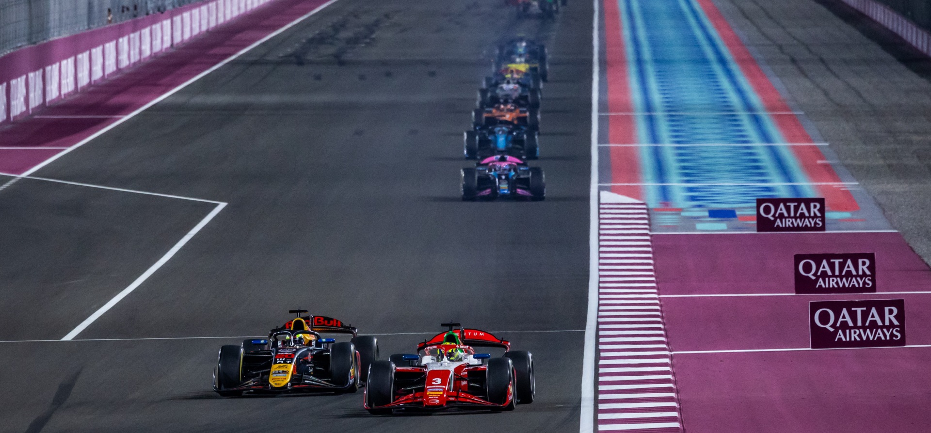 Bearman passes Hadjar, 2024 F2 Qatar