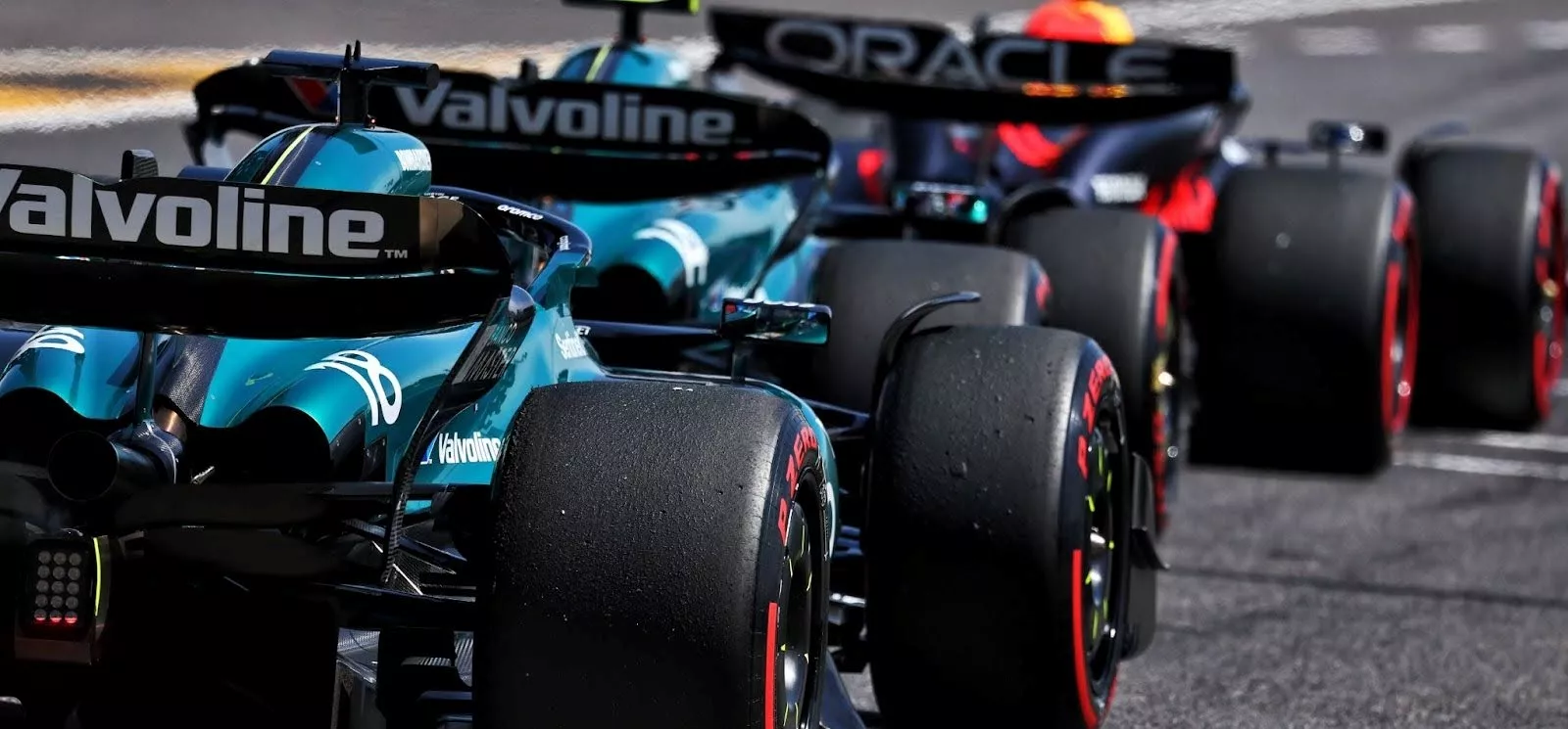 view of Aston Martin AMR24 rear wing