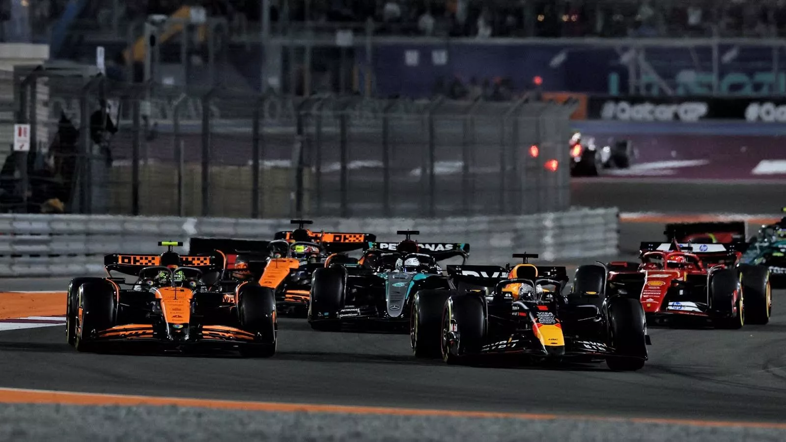 McLaren start of 2024 Qatar F1 grand prix