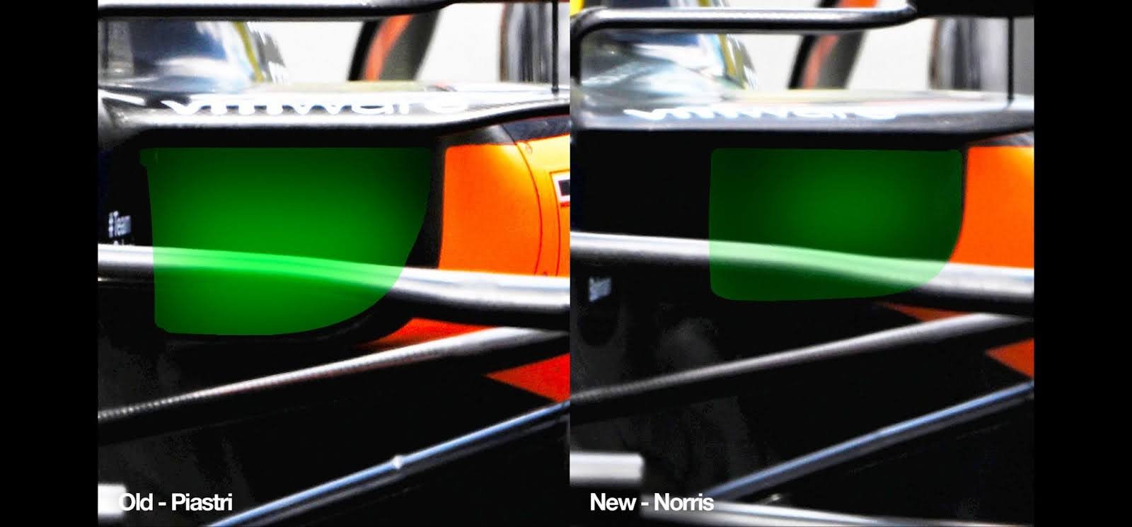 McLaren sidepod upgrade 2024 f1