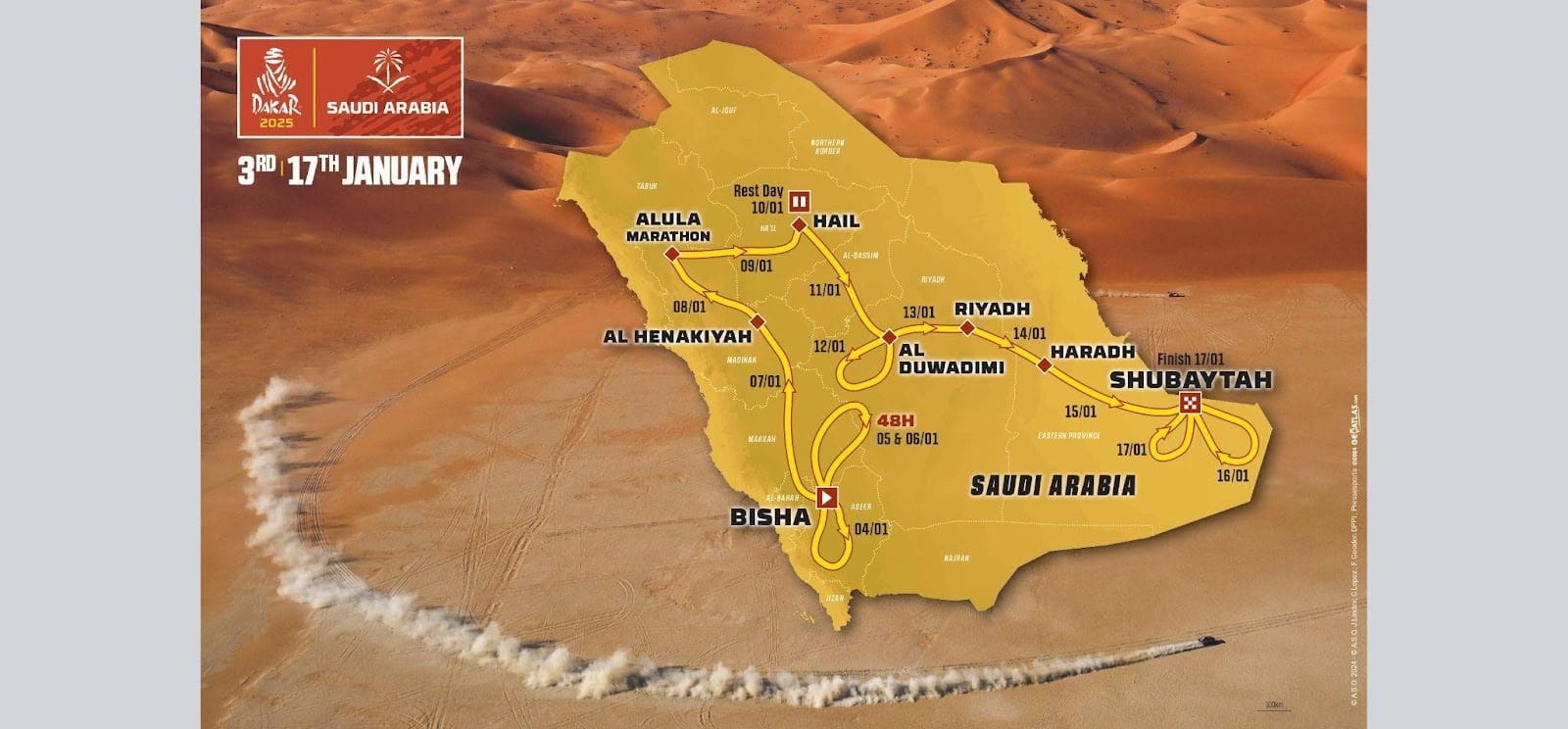 2025 Dakar Rally map
