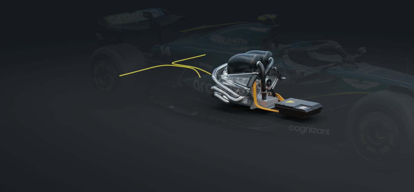 3D render of a Formula 1 car battery