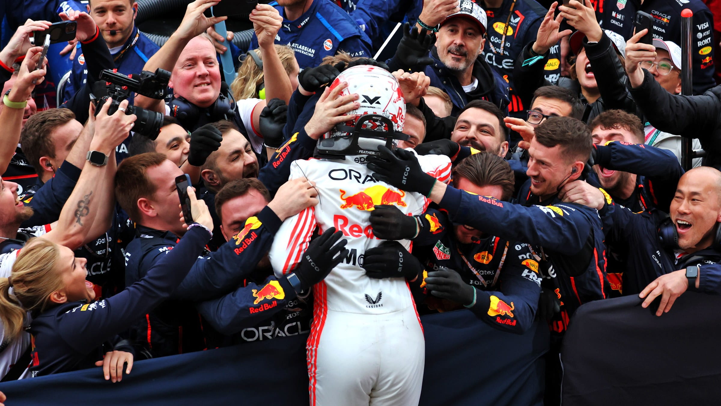 Max Verstappen celebrates 2025 Japanese F1 GP win with Red Bull