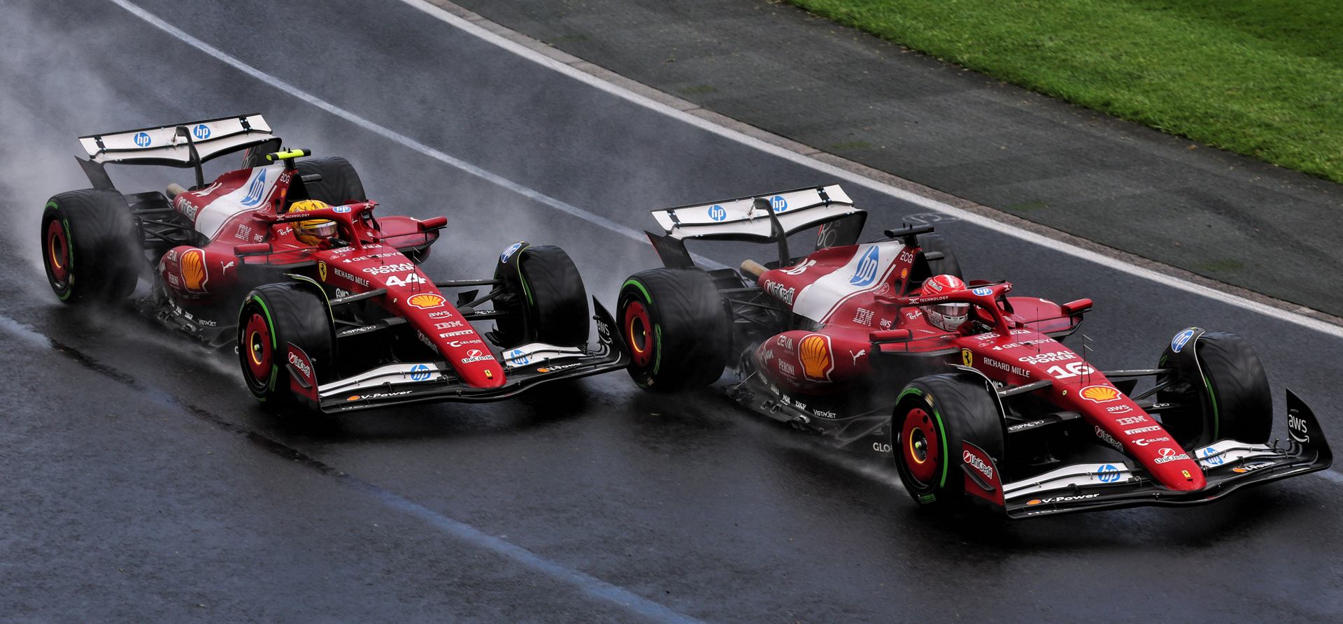 Ferraris at the 2025 Australian Grand Prix