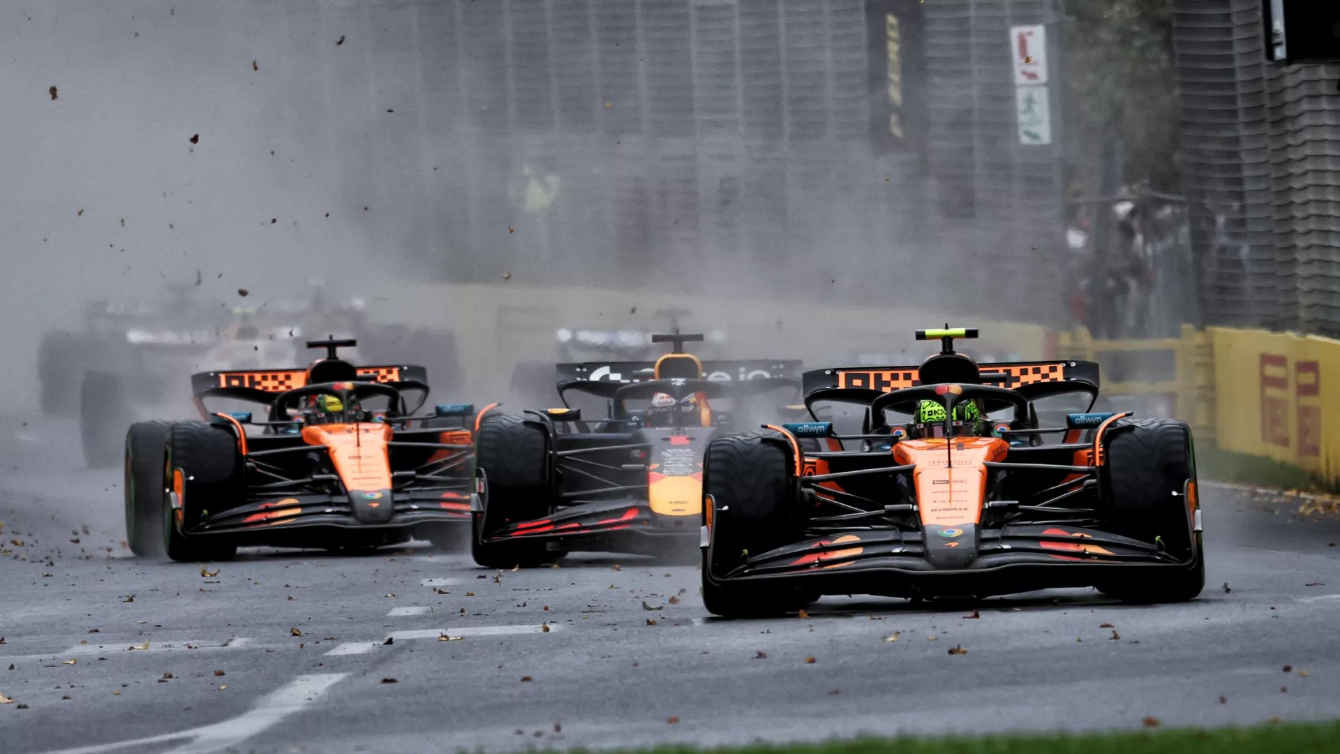 McLarens and Red Bull at the start of the 2025 Australian Grand Prix