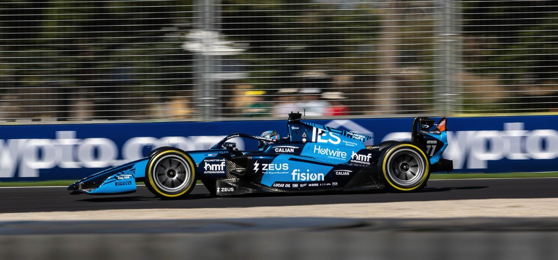 Blue F2 car 2025 Australia